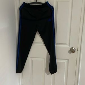 Black and Blue Adidas Kids Joggers
